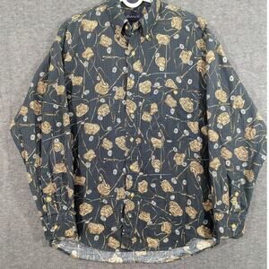 Gant Chelsea Twill Men's Long Sleeve Button Down 100%‎ Cotton Fly Fishing Size M